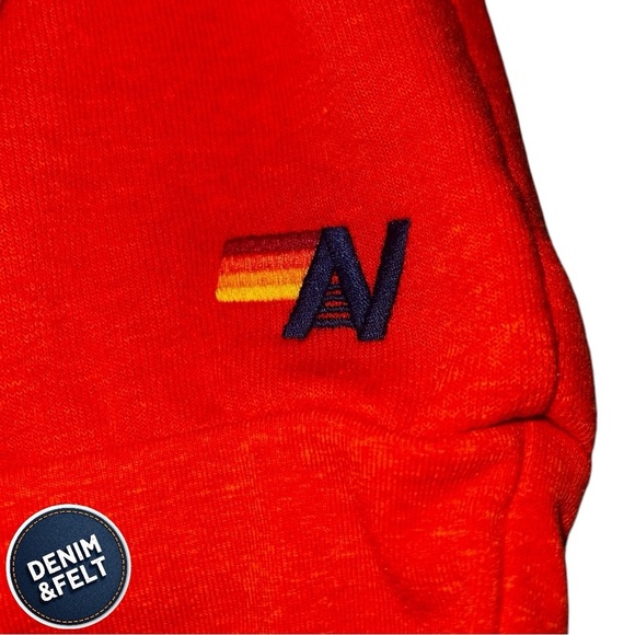 Aviator Nation Unisex Orange RIDE LOGO CREW SWEATSHIRT/PULLOVER | EUC!!🧡🌈🧡 - Picture 4 of 12